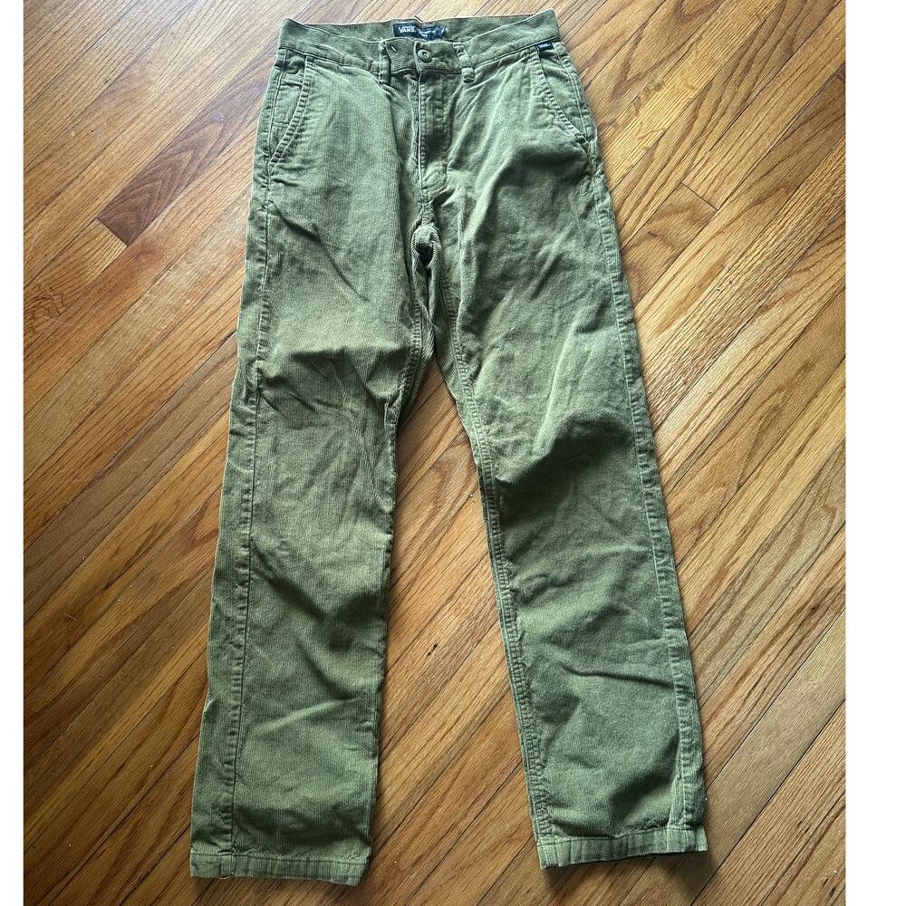 Vans Authentic Olive Green Corduroy Relaxed Pants – Size 28